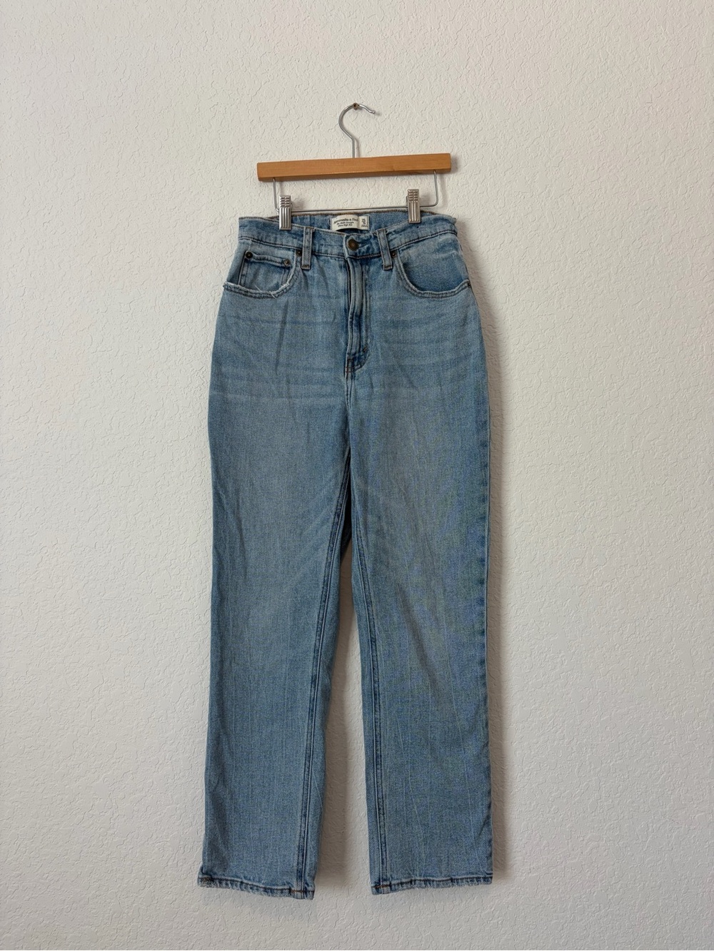 Abercrombie & Fitch Light Wash Straight Leg Jeans